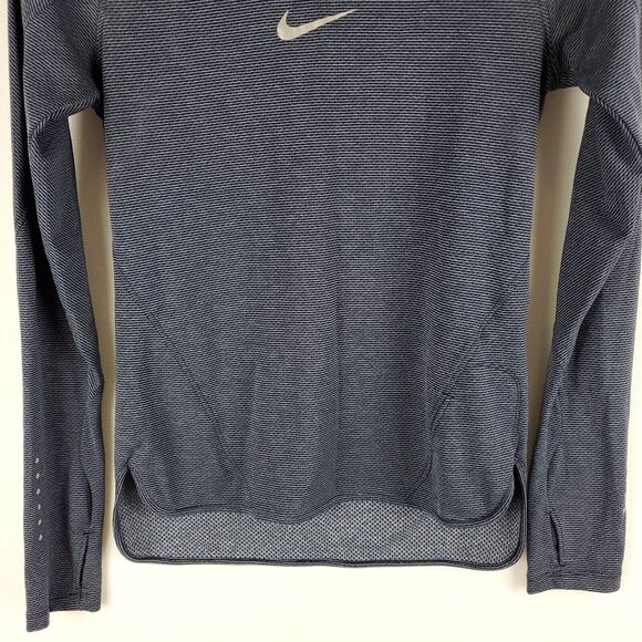 Nike Dri Fit Shirt Womens Small Running Jogging Cowl Neck Blue 686955-451 Top - Picture 6 of 16